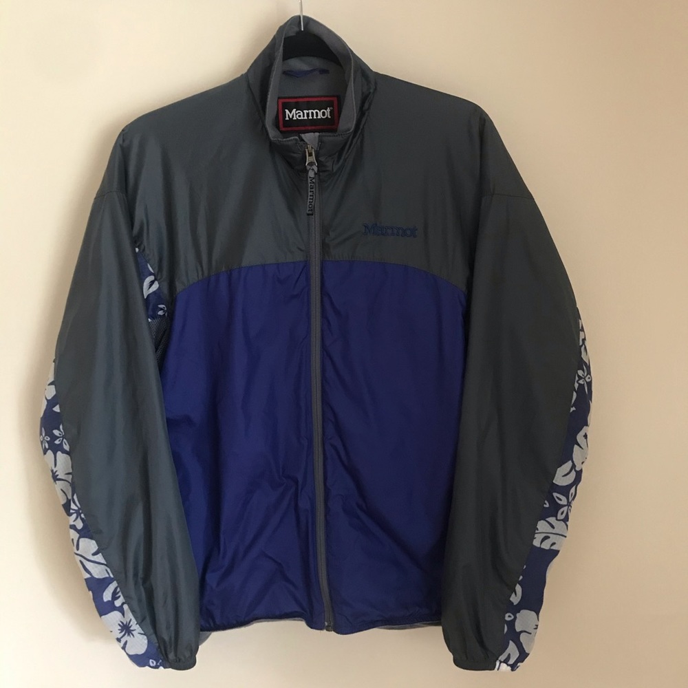 Y2K Hawaiian print lined windbreaker by Marmot, M
